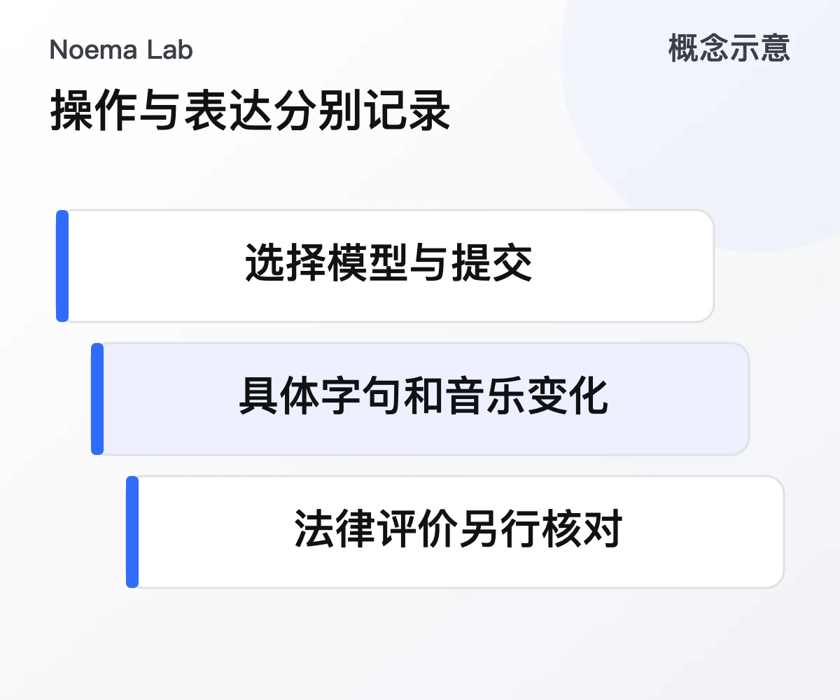 操作与表达分别记录的概念示意